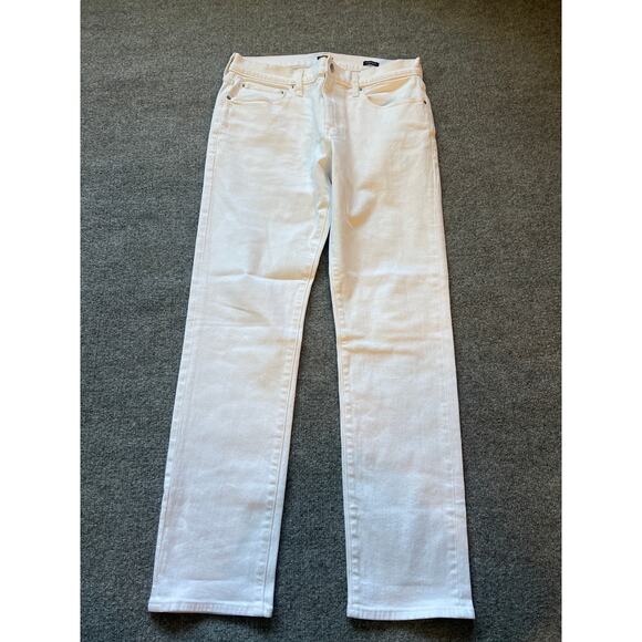 J.Crew Straight Fit White Jeans W32 L32 Signature Flex NWOT - Picture 3 of 10